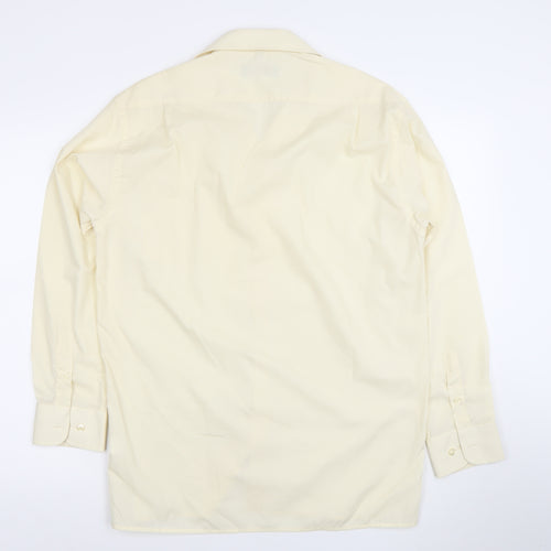 McIvor Men's Ivory Long Sleeve Dress Shirt 15.5in Regular Fit Formal