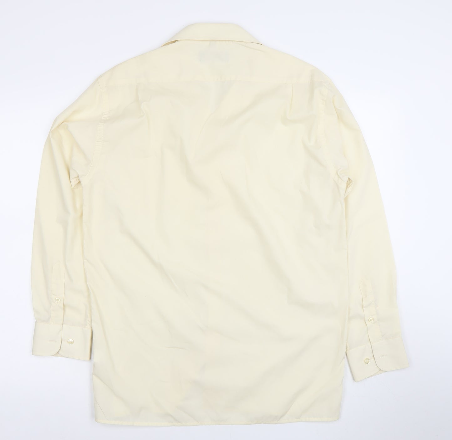 McIvor Men's Ivory Long Sleeve Dress Shirt 15.5in Regular Fit Formal