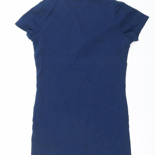 Yale University Women's Blue Cotton Polo Shirt Size M