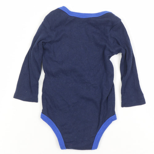 Nike Blue Long Sleeve Baby Bodysuit 0-6 Months Unisex Sports Babygrow
