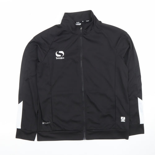 Sondico Boys Black Full Zip Hoodie Jacket Size 13 Years Optivent Training Top