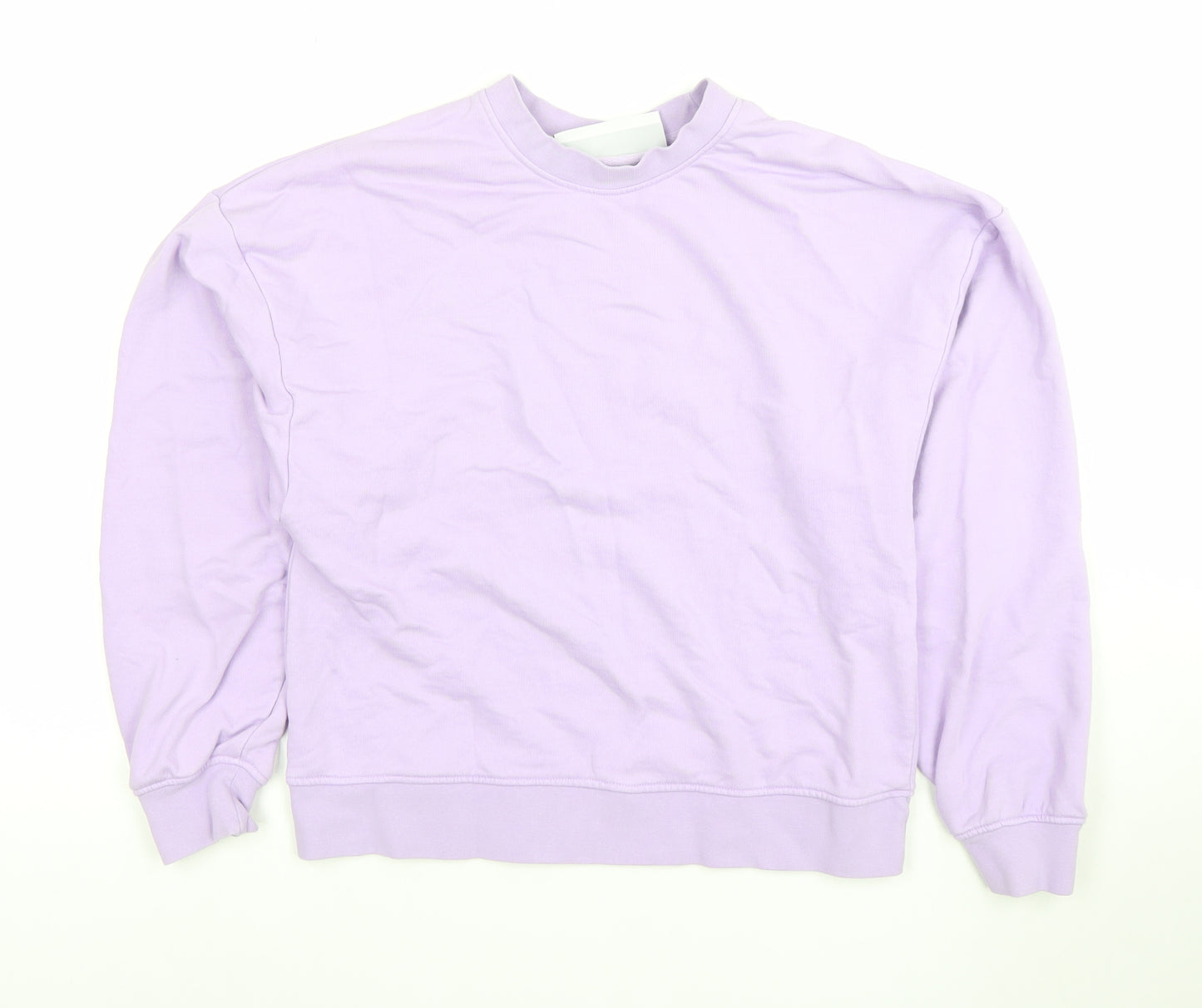 JXRX Womens Lilac Pullover Sweatshirt XS Cotton Casual