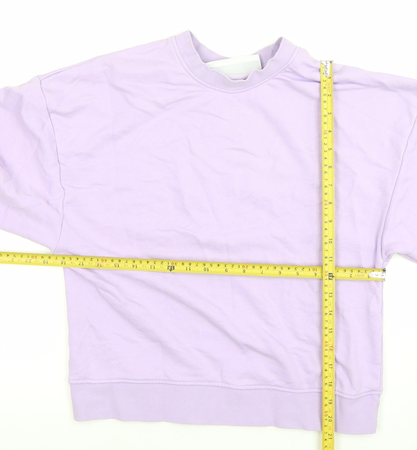 JXRX Womens Lilac Pullover Sweatshirt XS Cotton Casual