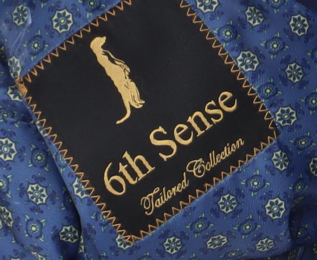 6th Sense Men's Blue 38R Regular Fit Blazer Jacket