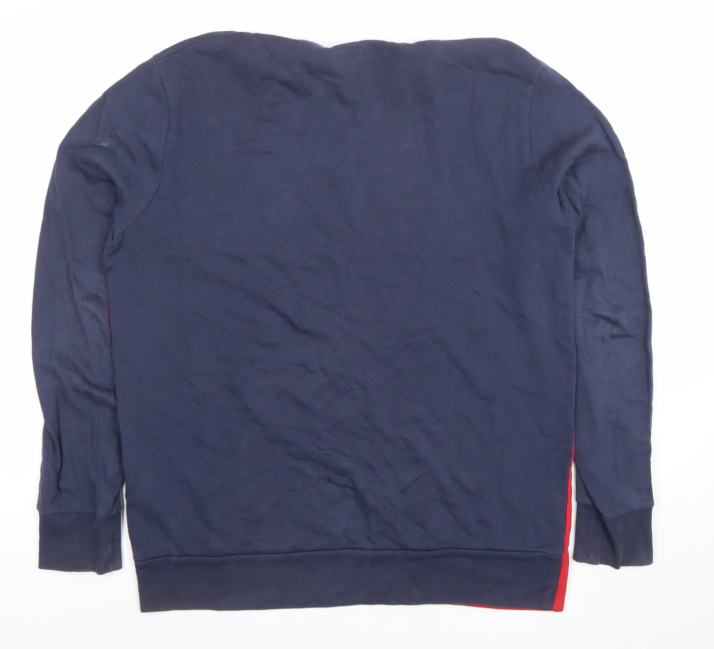 Levi's Mens Blue Red Logo Crew Neck Cotton Sweatshirt L Regular Fit