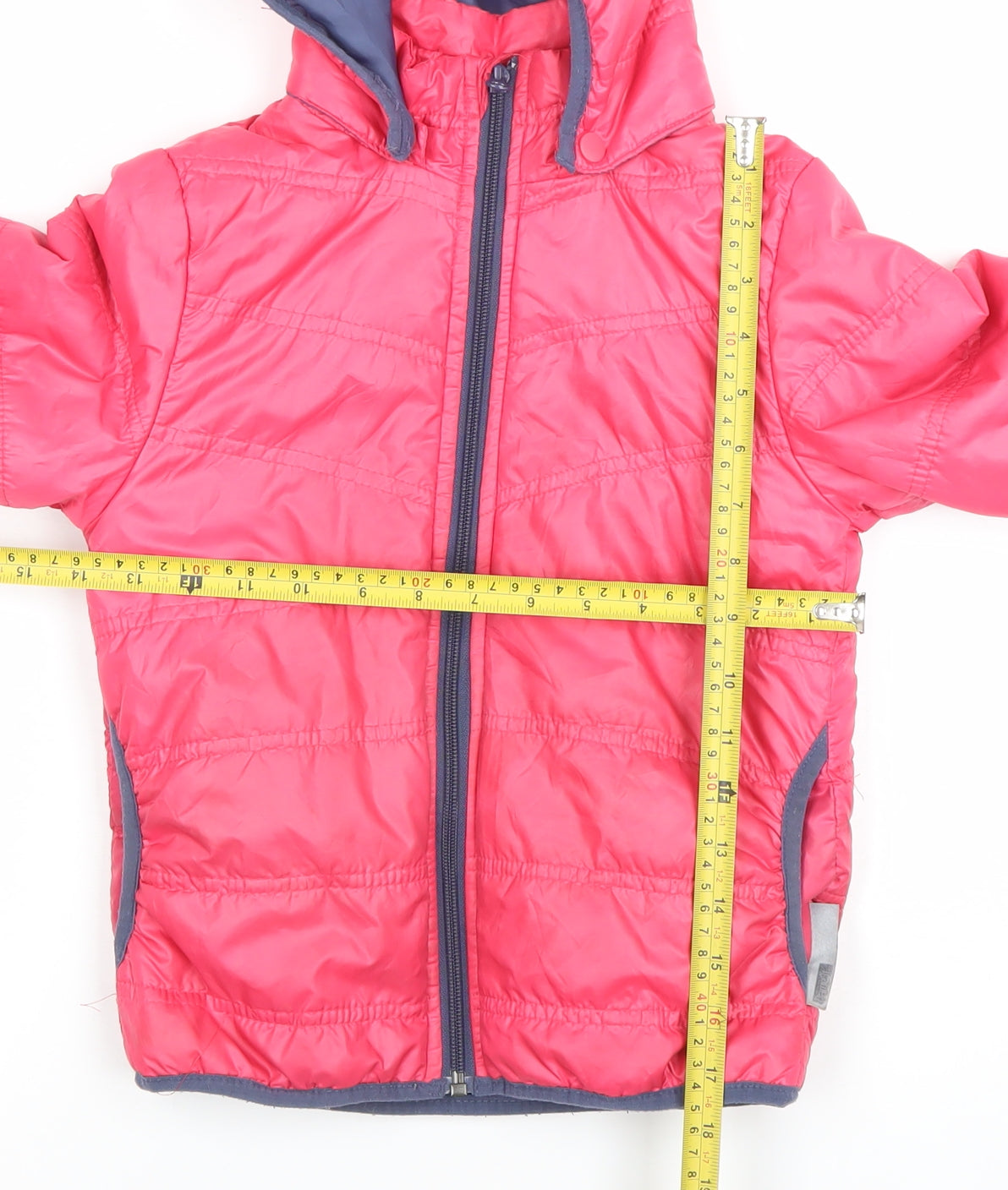 Name It Girls Pink Hooded Puffer Jacket 7 Years Lightweight Winter Coat
