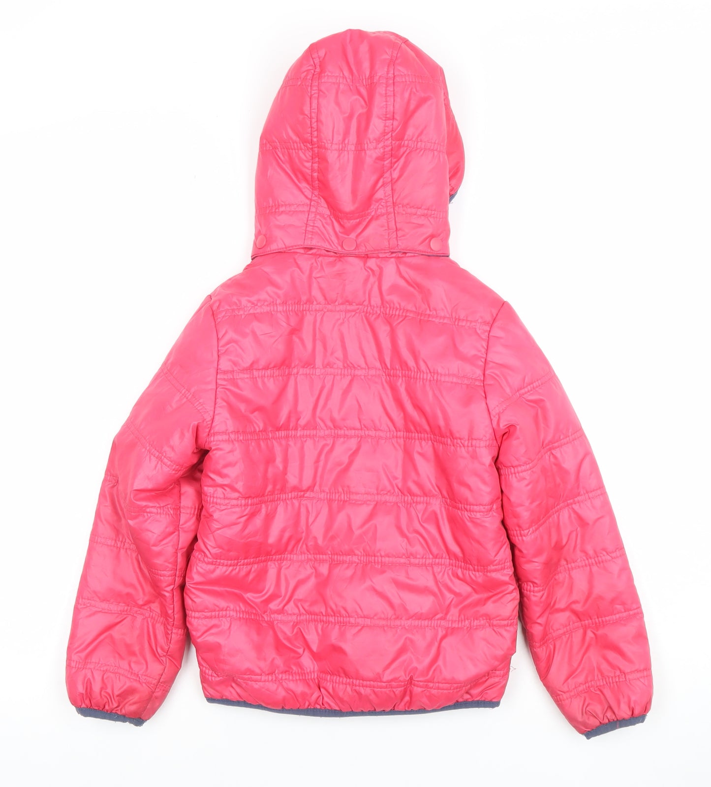 Name It Girls Pink Hooded Puffer Jacket 7 Years Lightweight Winter Coat