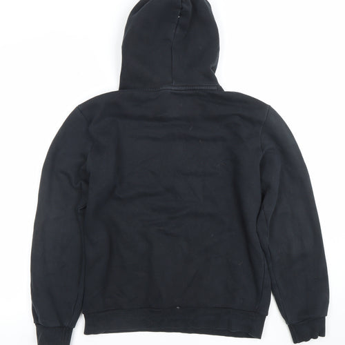 Puma Men's Black XS Pullover Hoodie with Red Logo
