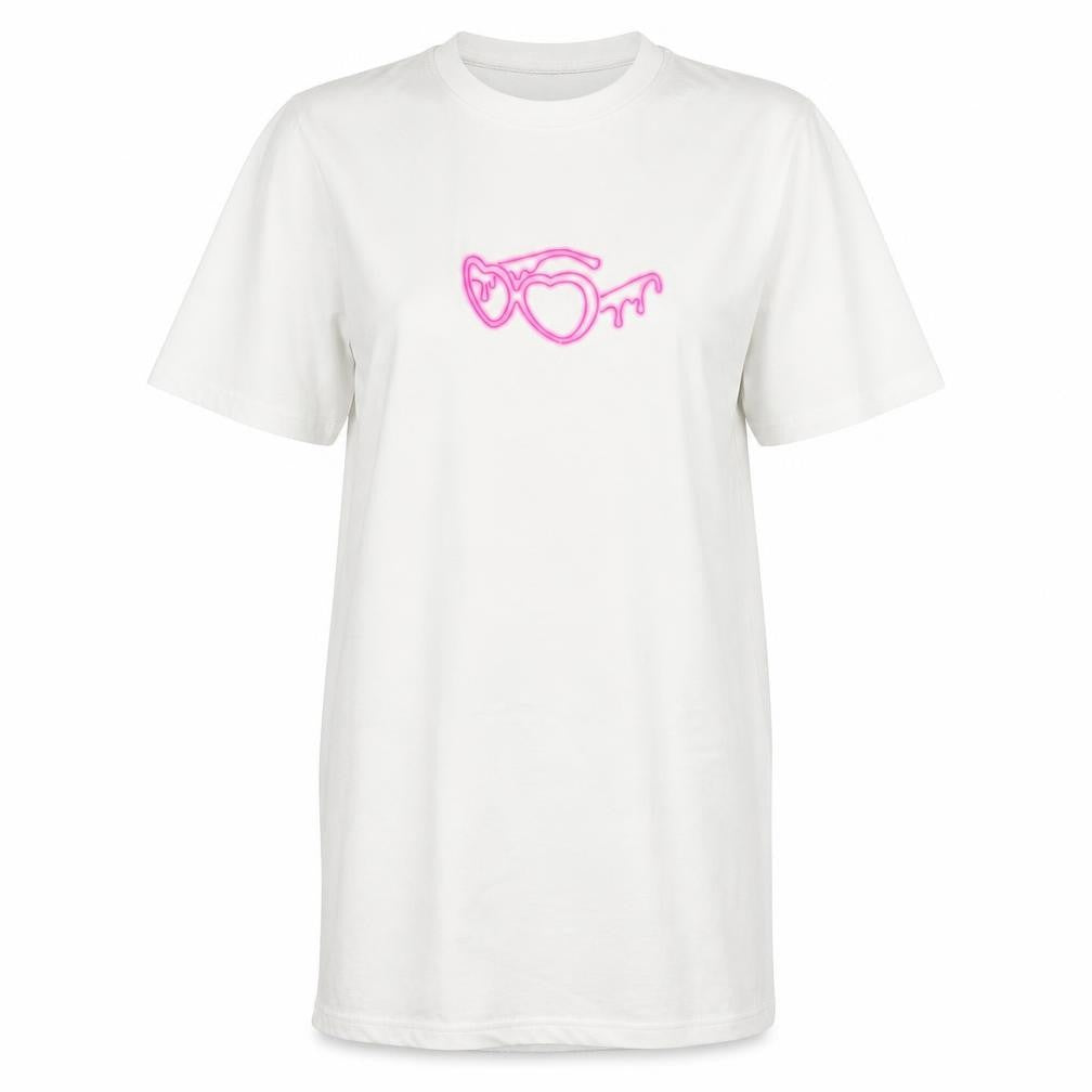 I Saw It First Women’s White Love Island Small Graphic T-Shirt Dress