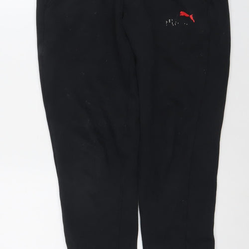 Puma Mens Black XS Jogger Activewear Sweatpants Tapered Fit