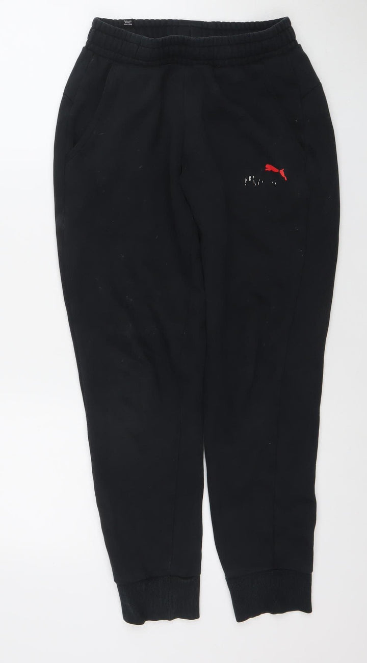 Puma Mens Black XS Jogger Activewear Sweatpants Tapered Fit