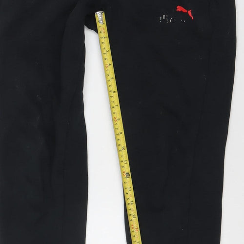 Puma Mens Black XS Jogger Activewear Sweatpants Tapered Fit