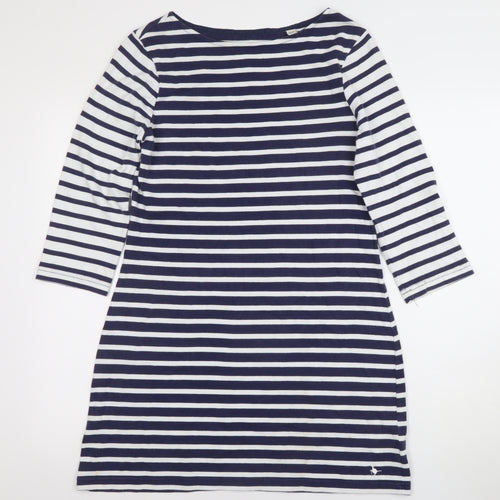 Jack Wills Women's Blue Striped T-Shirt Dress Size 12