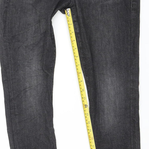 FRAME Womens Black Skinny Jeans Size 30 Slim Fit Mid Rise Denim