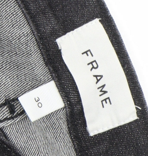 FRAME Womens Black Skinny Jeans Size 30 Slim Fit Mid Rise Denim