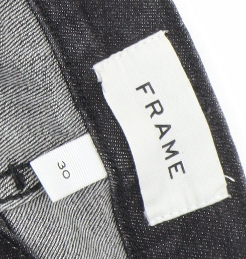 FRAME Womens Black Skinny Jeans Size 30 Slim Fit Mid Rise Denim