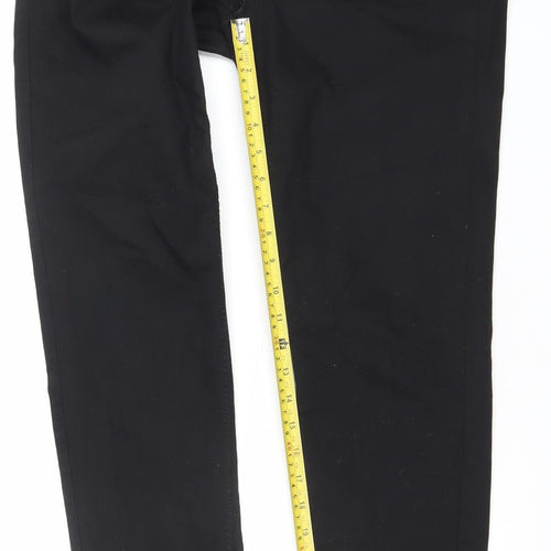 H&M Women Black Skinny Jeans Size 16 Stretch Cotton Blend