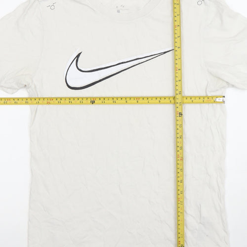 Nike Men's White Short Sleeve Sports Graphic Logo T-Shirt Size M