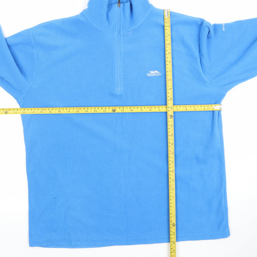 Trespass Men's Blue Fleece 1/2 Zip Pullover Sweatshirt Size M