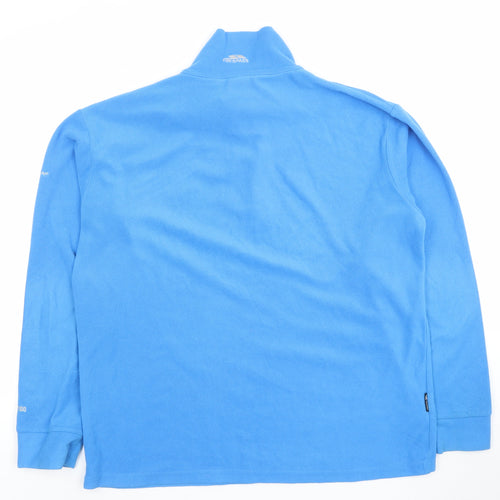 Trespass Men's Blue Fleece 1/2 Zip Pullover Sweatshirt Size M