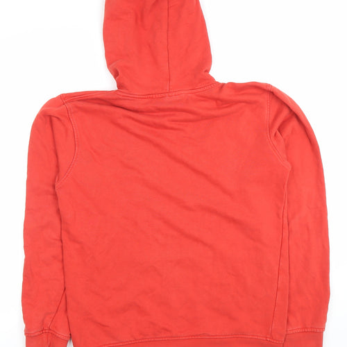 NICCE Men's Red Pullover Hoodie XS Cotton Logo Sweatshirt