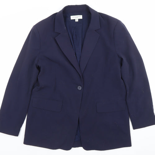 Carolyn Donnelly Women Blue UK 12 Single-Breasted Blazer