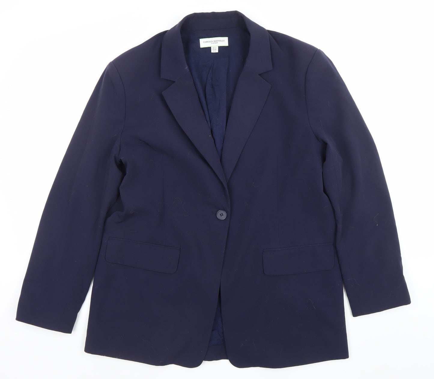 Carolyn Donnelly Women Blue UK 12 Single-Breasted Blazer