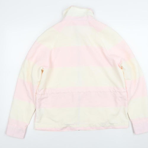 Noisy May Women’s Pink Striped Windbreaker Jacket Size M