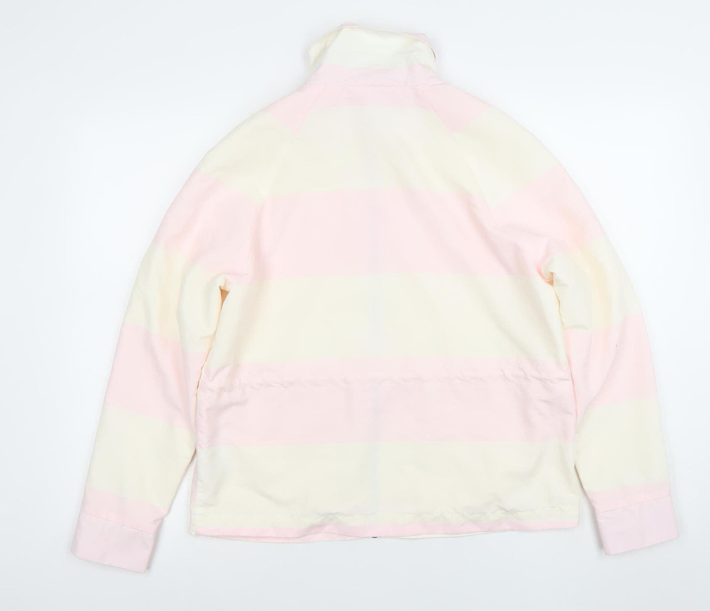 Noisy May Women’s Pink Striped Windbreaker Jacket Size M