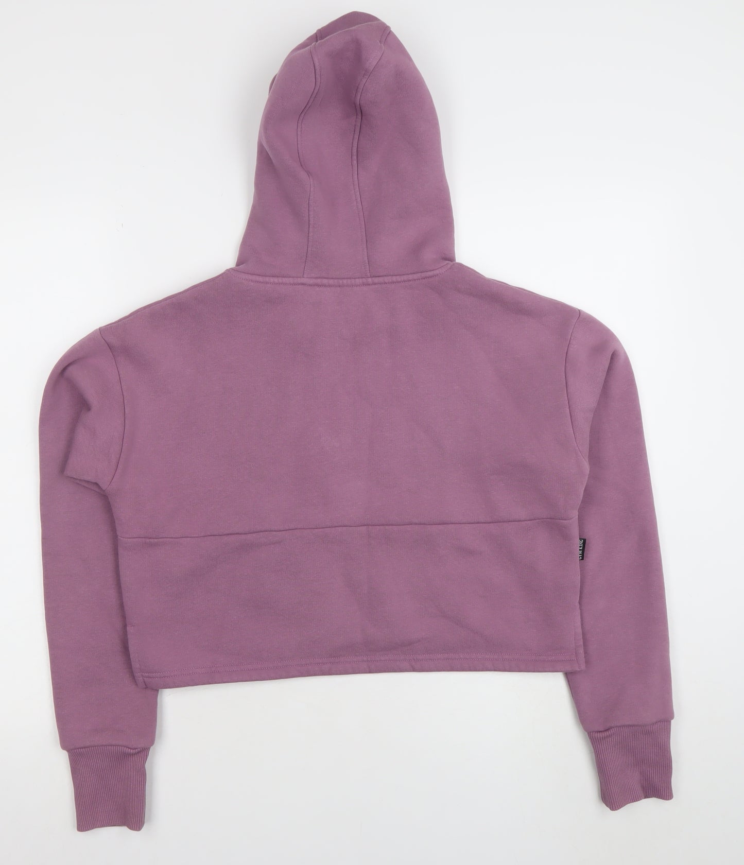 Gym King Women Purple Cropped Pullover Hoodie Size 10 Cotton Blend