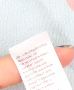 Monsoon Girls Blue Pink Polka Dot Animal Pocket A-Line Dress 3-4 Years