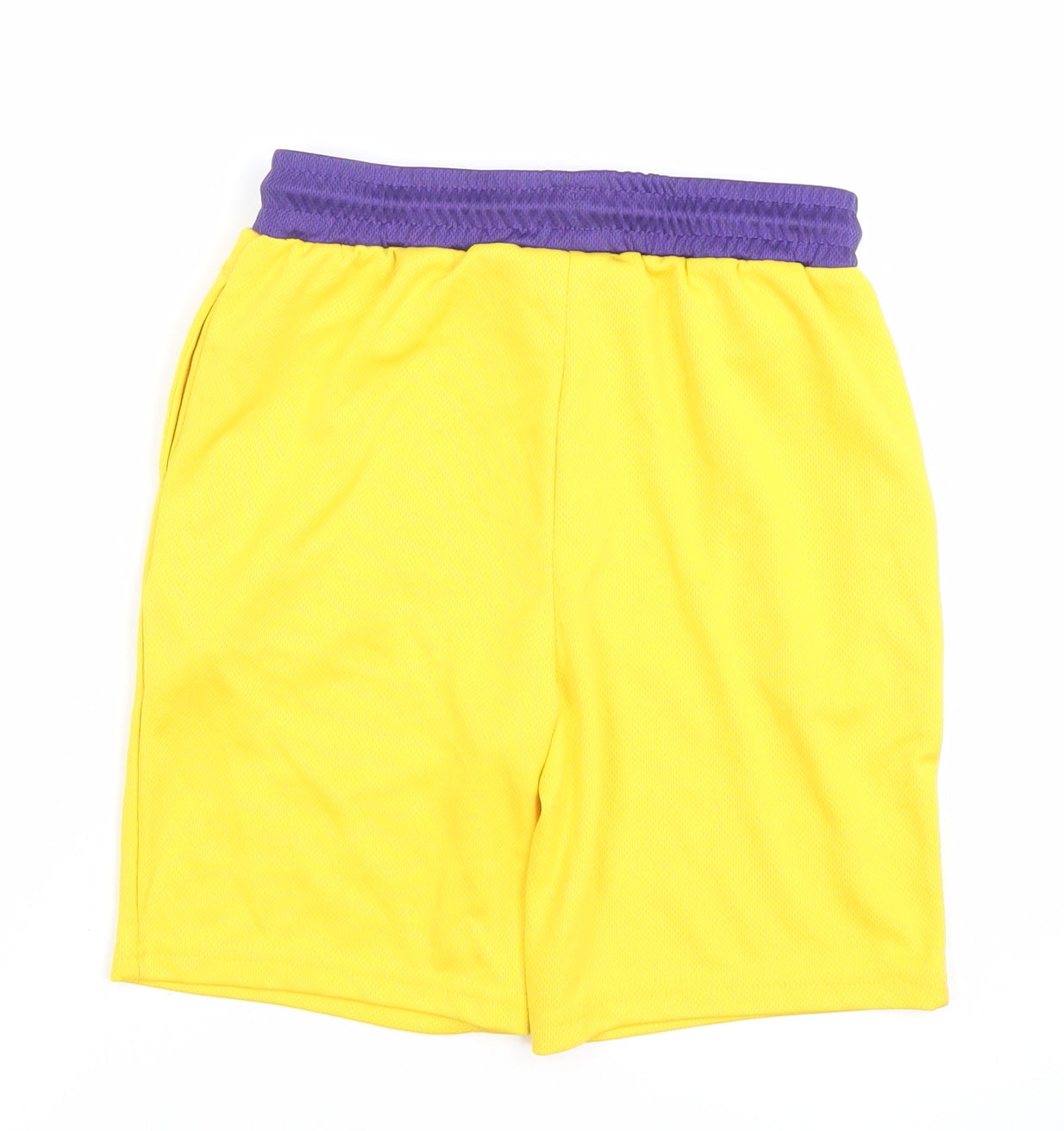 NBA Boys Yellow Los Angeles Lakers James 23 Athletic Basketball Shorts 7-8Y