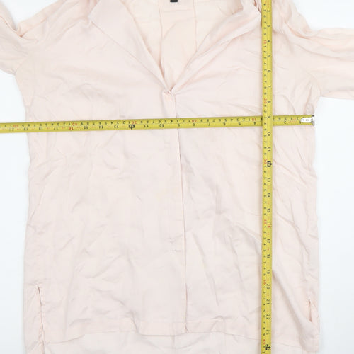 Selected Femme Women’s Ivory Button-Up Cotton Shirt Size 6