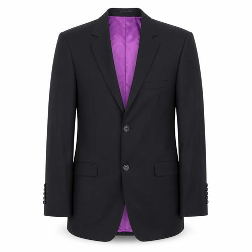 Benetti Men's Black 38R Regular Fit Classic Single Breasted Blazer