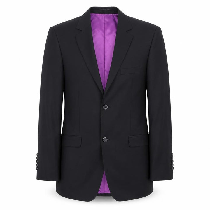 Benetti Men's Black 38R Regular Fit Classic Single Breasted Blazer