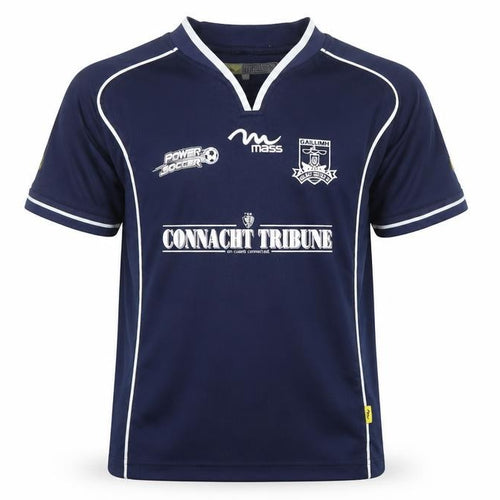 Mass Boys Blue XS Jersey Football Top Galway United V-Neck Short Sleeve