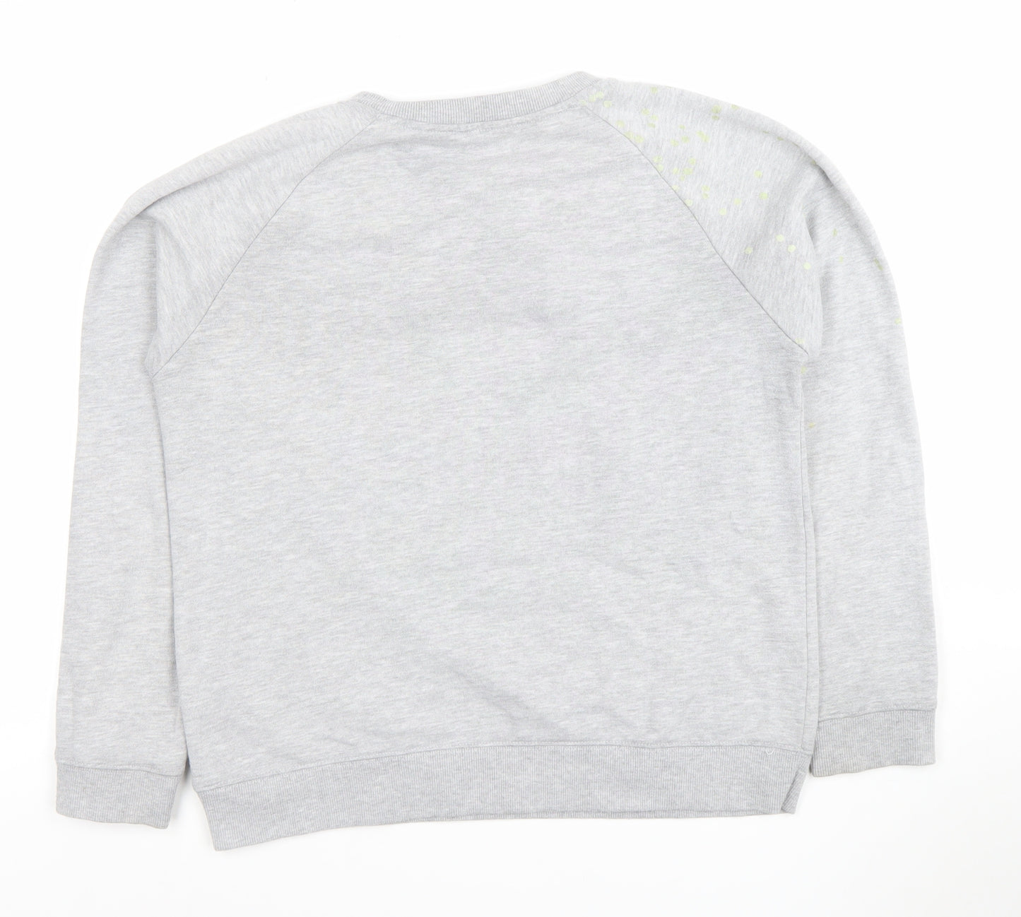 Hush Women Grey Polka Dot Pullover Sweatshirt Size M