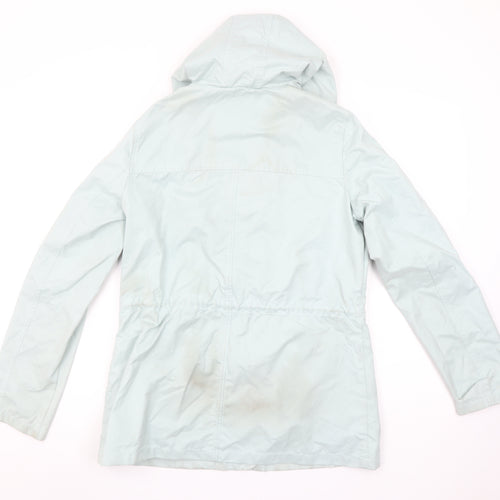 Fat Face Women's Blue Hooded Toggle Parka Jacket UK 10