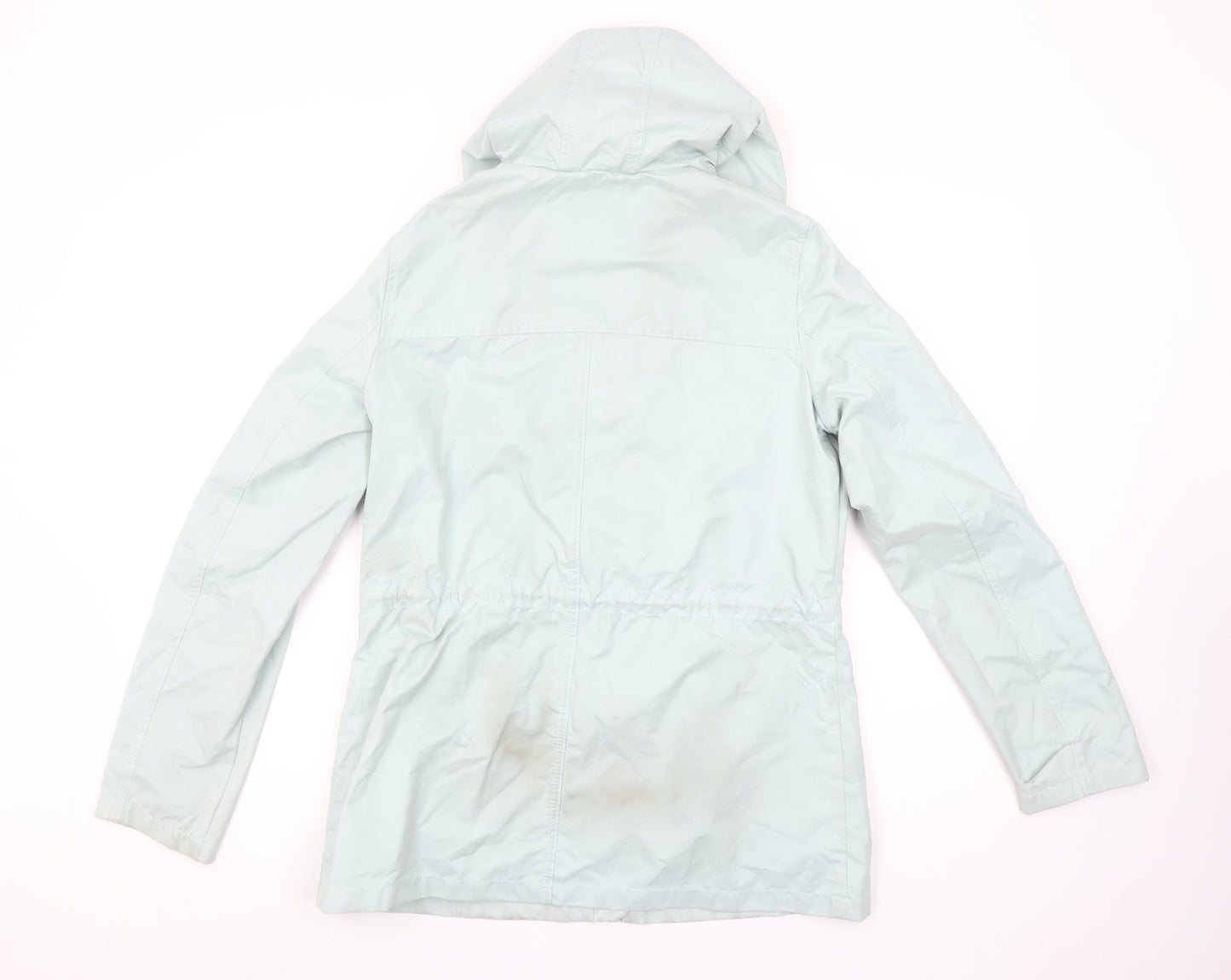 Fat Face Women's Blue Hooded Toggle Parka Jacket UK 10