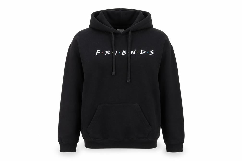 Friends TV Series Black Pullover Hoodie Women S Cotton Blend