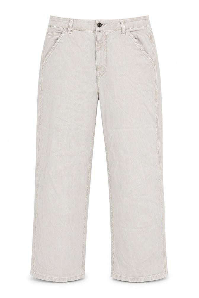 ASOS DESIGN Women's Beige Straight Leg Jeans Size 12 Cotton