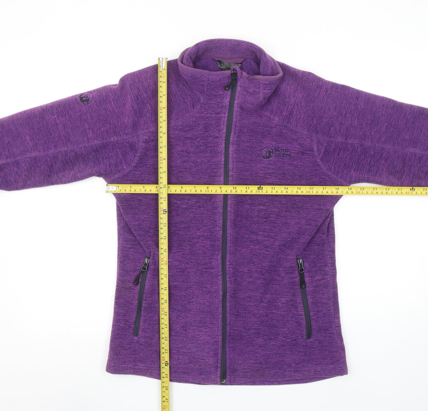 North Ridge Women's Purple Fleece Full Zip Jacket Size S