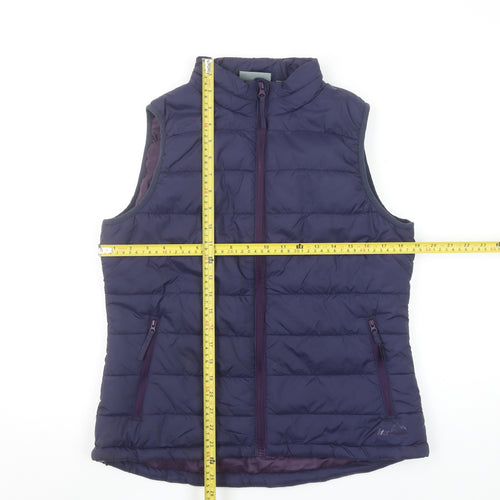 Peter Storm Women Purple Size 10 Puffer Waistcoat Gilet Bodywarmer