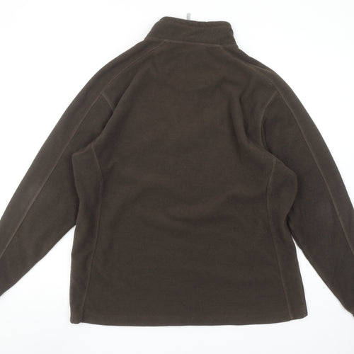 Regatta Mens Brown XL Fleece Pullover Sweatshirt Outdoor Zip Neck