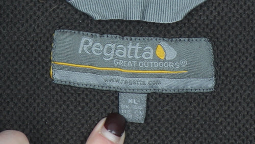 Regatta Mens Brown XL Fleece Pullover Sweatshirt Outdoor Zip Neck