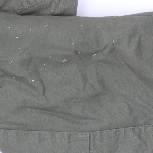 Marks and Spencer Women’s Green Faux Fur Hooded Parka Coat Size S