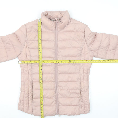 Primark Womens Pink 2XS Lightweight Quilted Puffer Jacket