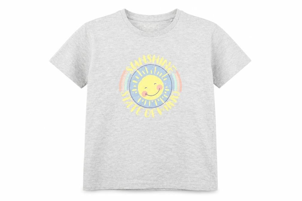 Mountain Warehouse Girls Grey Sunshine Graphic Cotton T-Shirt 11-12 Years