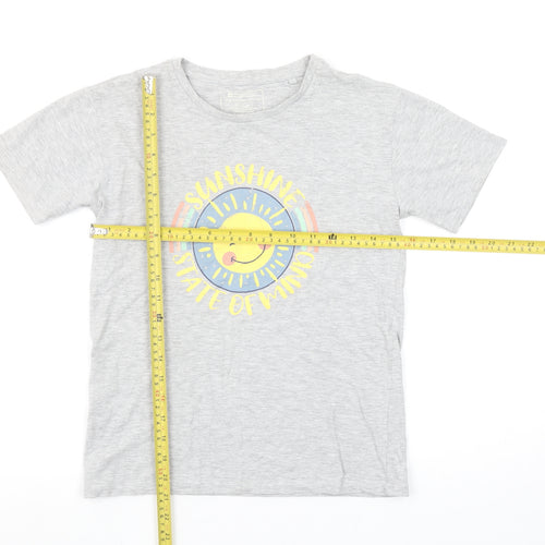 Mountain Warehouse Girls Grey Sunshine Graphic Cotton T-Shirt 11-12 Years