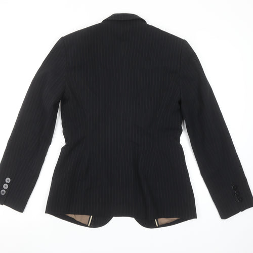 Marks and Spencer Women Black Pinstripe Suit Jacket UK 10